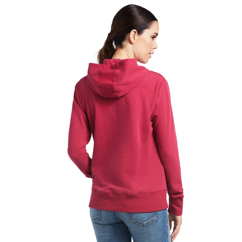 Ariat Women's 3D Logo 2.0 Hoodie - Red Bud - XS-1